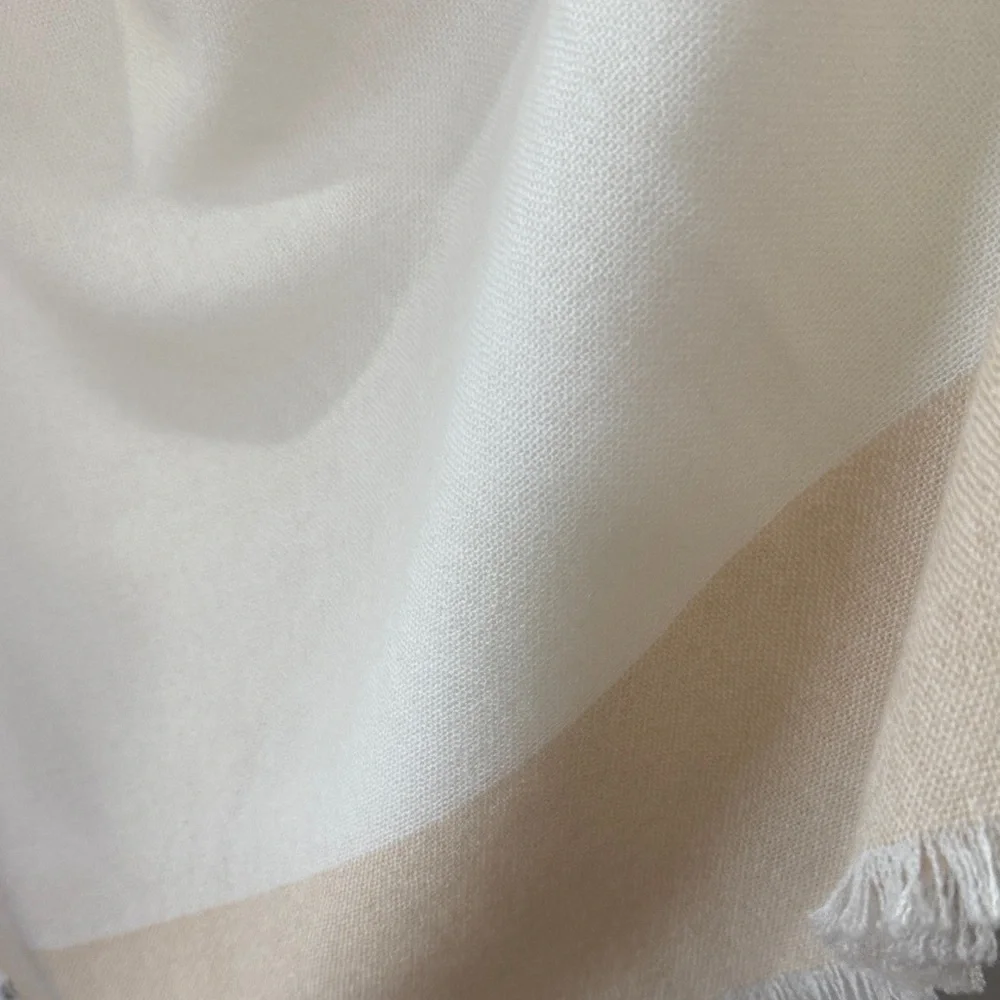 Oversized Scarf/Wrap. Cream & Beige
